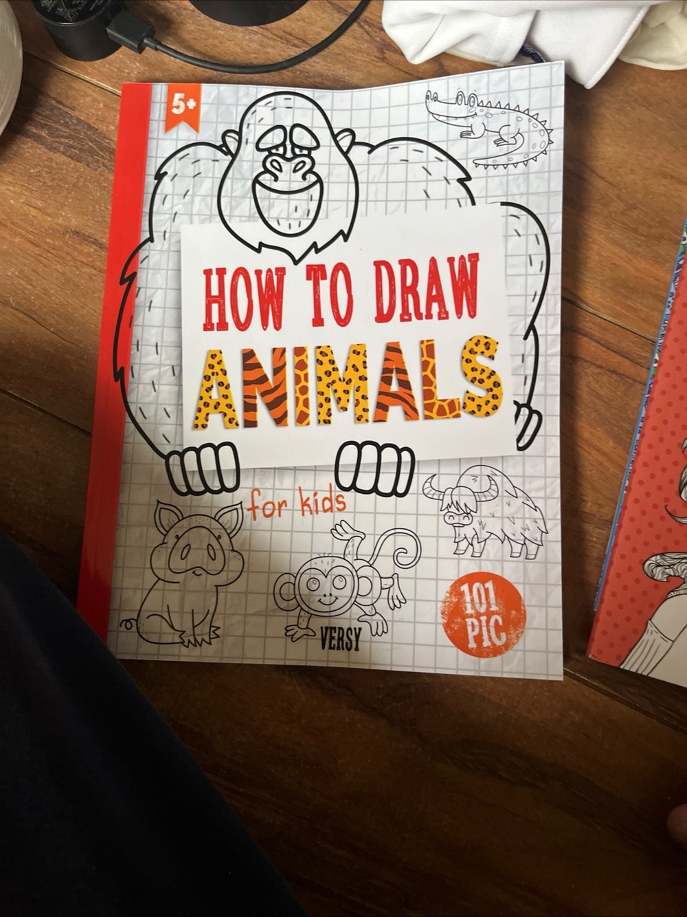 How to Draw Animals for Kids - White and Red Cover